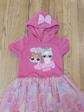 L.O.L. Surprise! Bright Pink Hooded Graphic Top